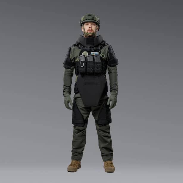 4 - Бронекостюм ГАРТ V.3. 2-го класу захисту. Чорний. Розмір XL