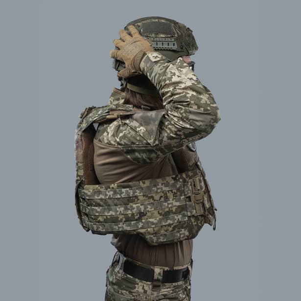 4 - Плитоноска TUR PRO Gen 2, система швидкого скидання. Molle. Колір Піксель. Розмір XL.