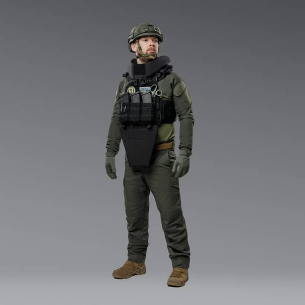 5 - Баллистическая защита шеи 2-го класса защиты. CORDURA 1000D. Черный