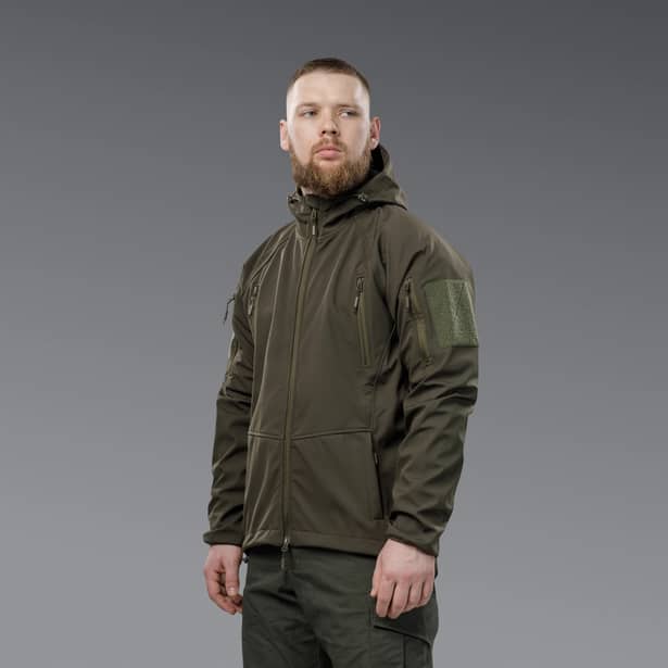 2 - Куртка тактична SoftShell APEX Shield Storm. Осінь-Весна Олива. Розмір S