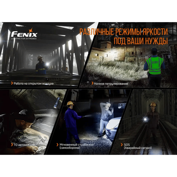 14 - Фонарь ручной Fenix C7. Черный