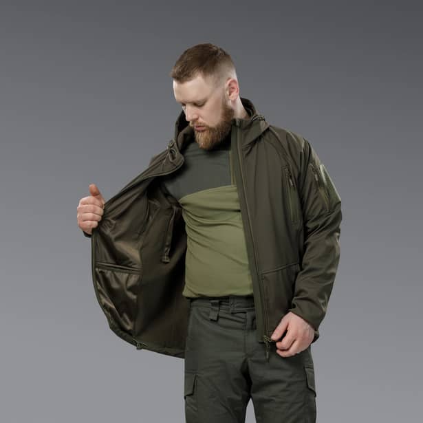 6 - Куртка тактична SoftShell APEX Shield Storm. Осінь-Весна Олива. Розмір S