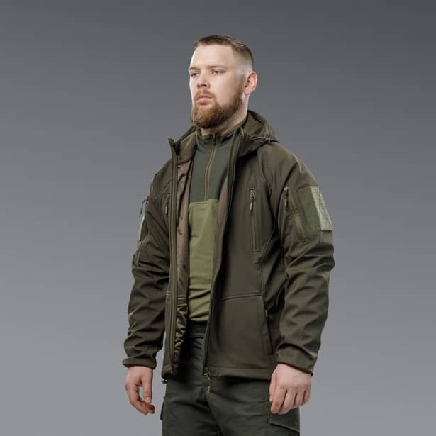 4 - Куртка тактична SoftShell APEX Shield Storm. Осінь-Весна Олива. Розмір S