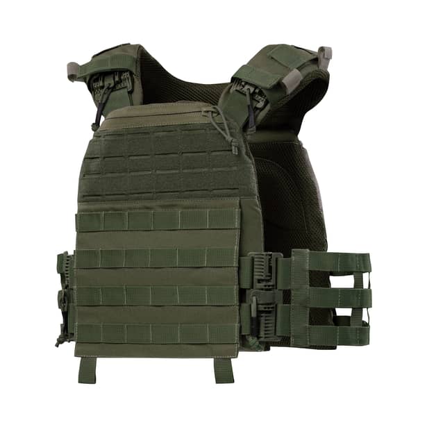 1 - Плитоноска TUR PRO Скелетон с системой быстрого сброса. Molle. Цвет Олива.