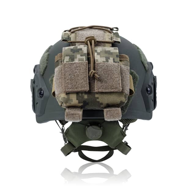 4 - Подсумок-противовес для шлема (крепление на тыловую часть). Cordura 500D. Пиксель