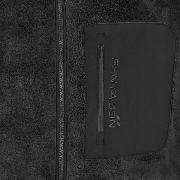 3 - Флисовая кофта Pentagon Grizzly Full Zip. Черный