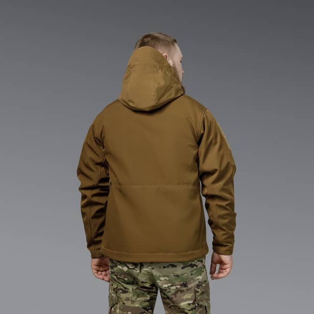 3 - Куртка тактична SoftShell APEX Flex. Осінь-Весна Койот. Розмір XL
