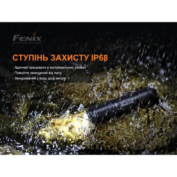10 - Фонарик-брелок ручной Fenix ​​E01 V2.0. Черный