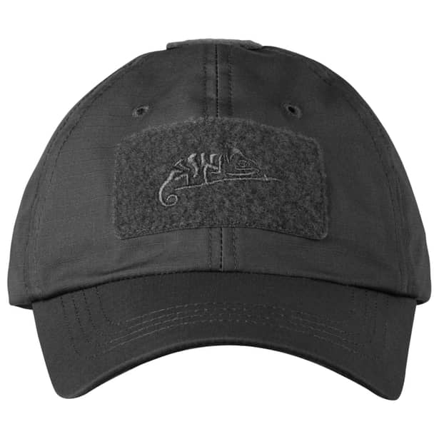 4 - Тактическая кепка Helikon PolyCotton Ripstop. Черный