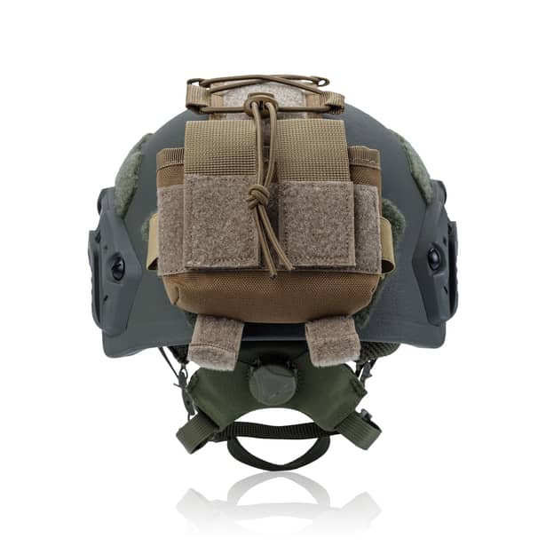 4 - Подсумок-противовес для шлема (крепление на тыловую часть). Cordura 500D. Койот