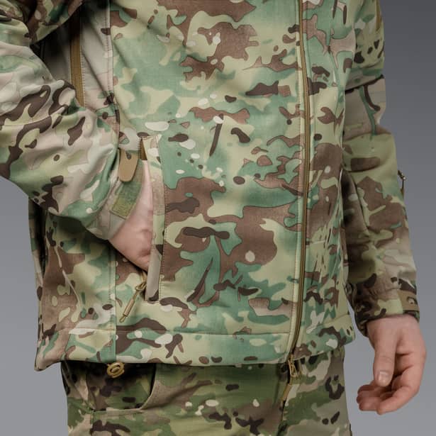 13 - Куртка тактична SoftShell APEX Flex. Осінь-Весна Мультикам. Розмір XL