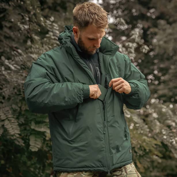 9 - Куртка Helikon Level 7 Climashield Apex Alpha. Олива