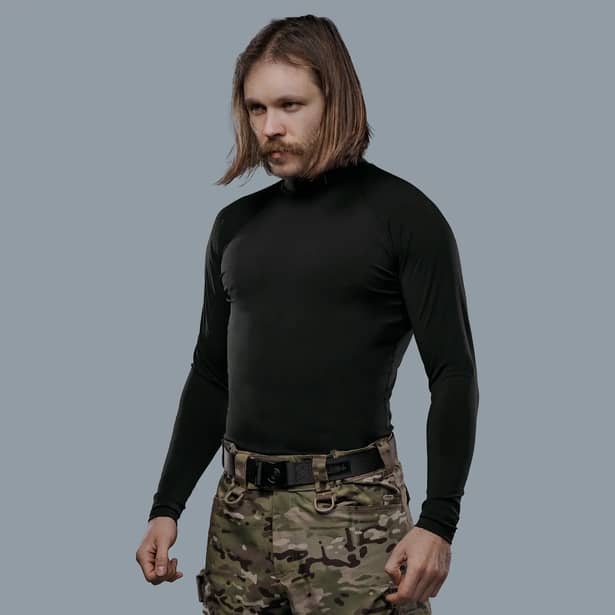2 - Рашгард, колір Чорний, поліестер. Розмір L