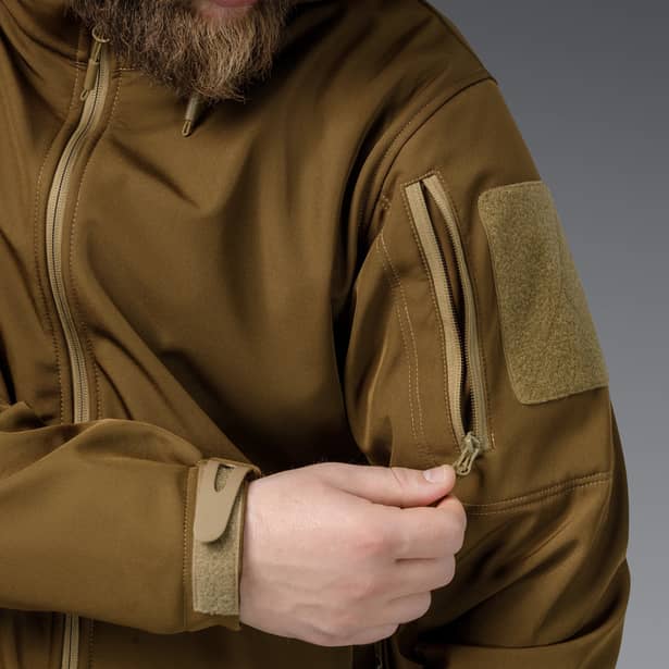 14 - Куртка тактична SoftShell APEX Flex. Осінь-Весна Койот. Розмір XL