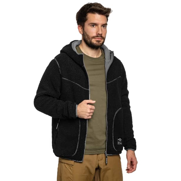 10 - Флісова куртка-кофта Pentagon IANOS SHERPA 2-IN-1. Чорний