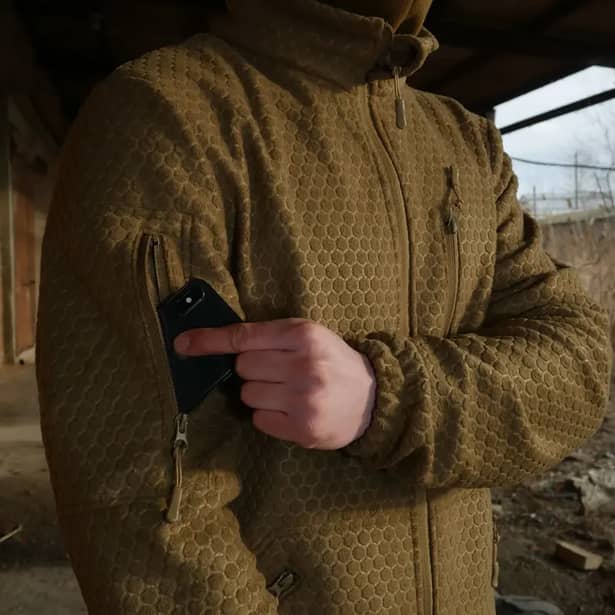 9 - Кофта тактична флісова Militex Windblock. Койот