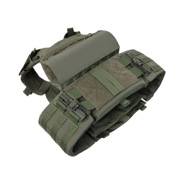 8 - Плитоноска КРУК, система быстрого сброса. Molle. Цвет Олива.