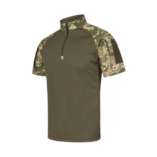 1 - Футболка SPECPROM Убакс с коротким рукавом. Колір Олива-Піксель