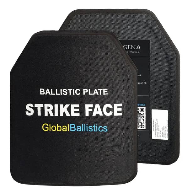 9 - Керамічні бронепластини 6-го класу. Вага 2,7 кг. Розмір 25 на 30 см. Комплект - 2 шт.