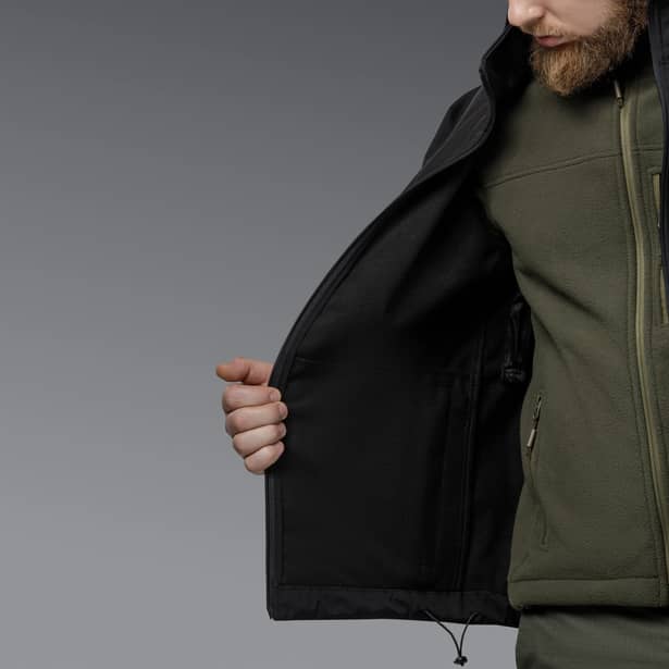 12 - Куртка тактична SoftShell APEX Flex. Осінь-Весна Чорний. Розмір XL