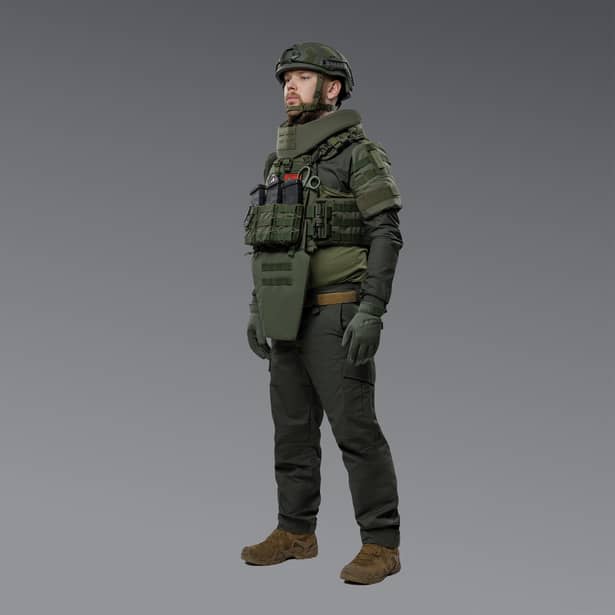3 - Балістичний захист плечей 2-го класу захисту. CORDURA 1000D. Олива