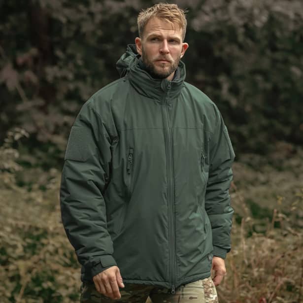 8 - Куртка Helikon Level 7 Climashield Apex Alpha. Олива