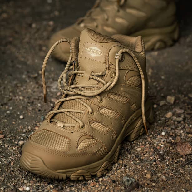 12 - Тактичні черевики Merrell MOAB 3 Mid Tactical Waterproof. Койот