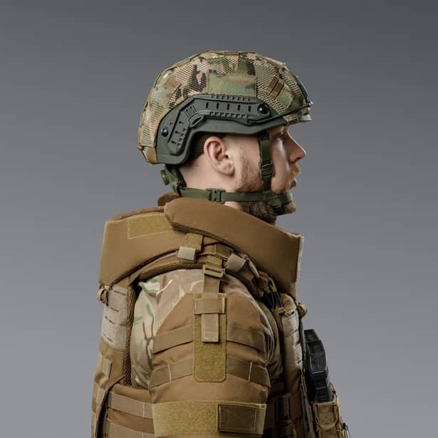 4 - Баллистическая защита шеи 2-го класса защиты. CORDURA 1000D. Койот