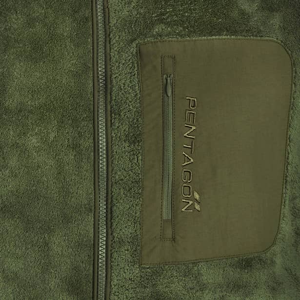 2 - Флисовая кофта Pentagon Grizzly Full Zip. Олива