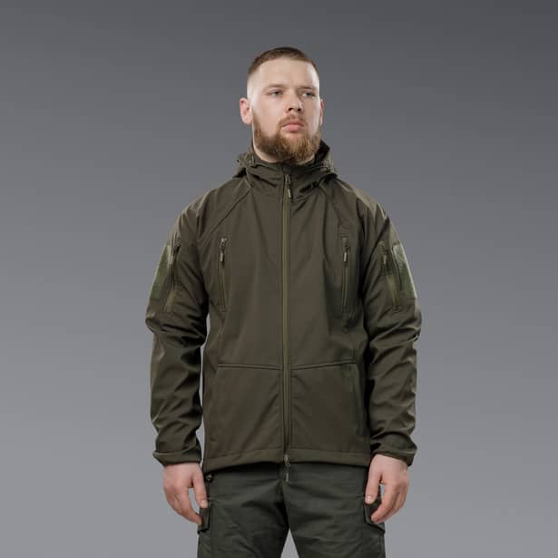 7 - Куртка тактична SoftShell APEX Shield Storm. Осінь-Весна Олива. Розмір S