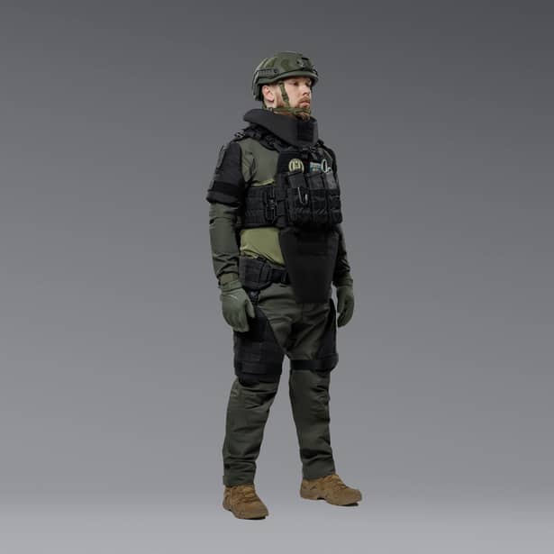 4 - Бронекостюм ГАРТ V.3. 2-го класу захисту. Чорний. Розмір L