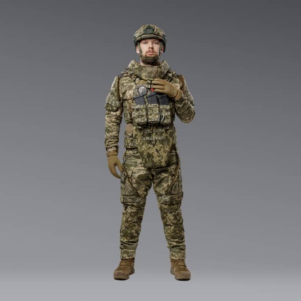 3 - Бронекостюм ГАРТ V.3. 2-го класу захисту. Піксель. Розмір L