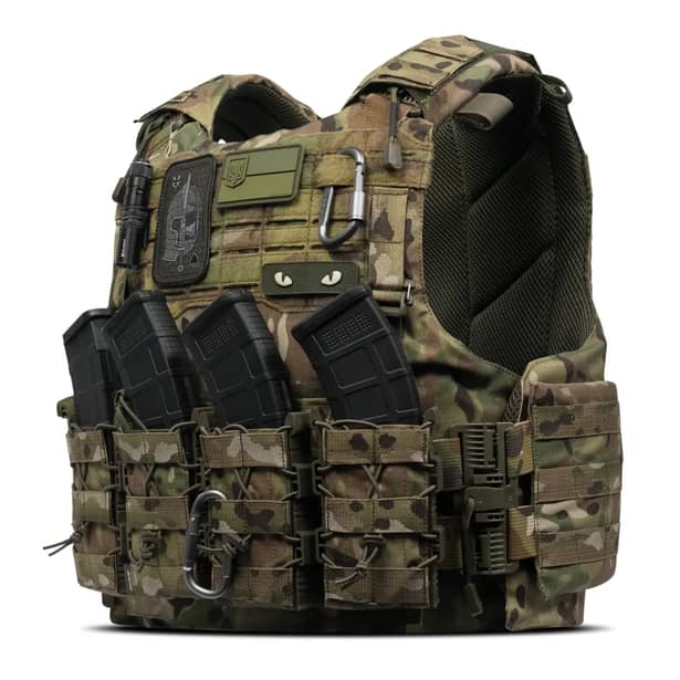 1 - Плитоноска VEPR, збільшена площа захисту. (аналог IOTV G4) Molle. Колір Мультикам. Розмір L/XL