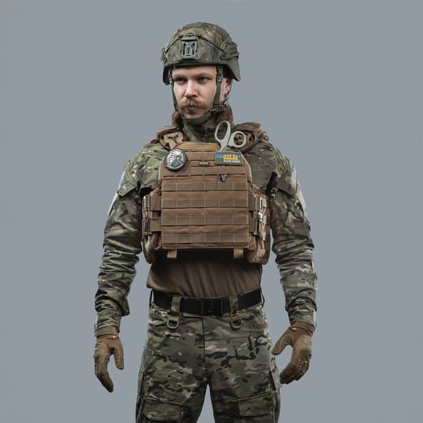 3 - Плитоноска TUR PRO Gen 2, система быстрого сброса. Molle. Цвет Койот. Размер XL.