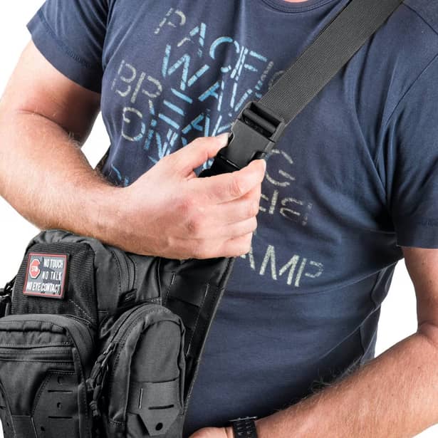 10 - Сумка через плече Helikon EDC Side Bag Cordura. Чорний