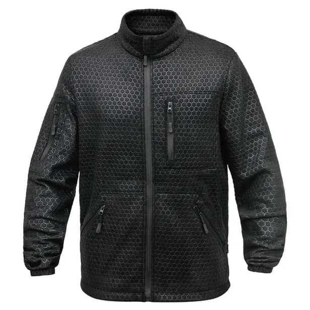 4 - Кофта тактична флісова Militex Windblock. Чорний