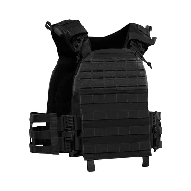 2 - Плитоноска TUR PRO Скелетон з системою швидкого скидання. Molle. Колір Чорний.