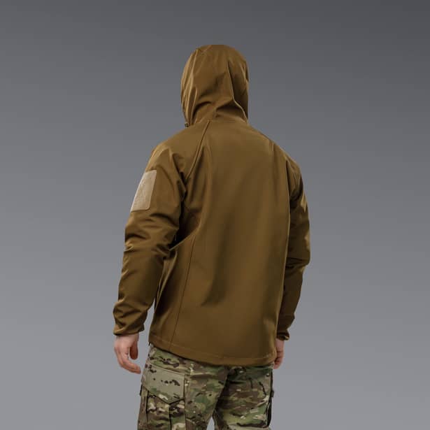 5 - Куртка тактическая SoftShell APEX Shield Storm. Осень-Весна Койот. Размер L