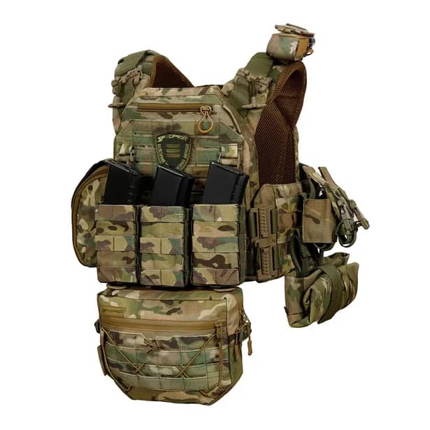 5 - Підсумок одинарний пластиковий під магазини AK\AR. Cordura 1000D. Molle. Мультикам