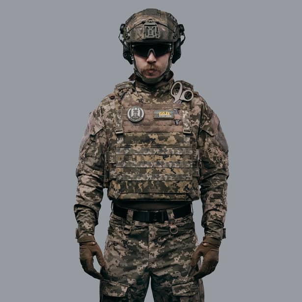 3 - Плитоноска VEPR, збільшена площа захисту. (аналог IOTV G4) Molle. Колір Піксель. Розмір S