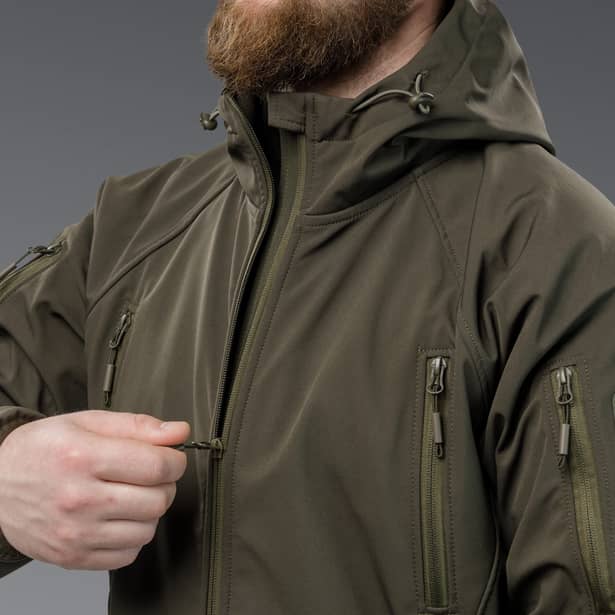 9 - Куртка тактична SoftShell APEX Shield Storm. Осінь-Весна Олива. Розмір S