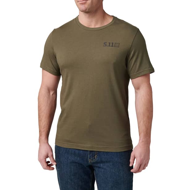 2 - Тактическая футболка «5.11 Tactical® Freedom Fries». Цвет Ranger Green. Размер M.