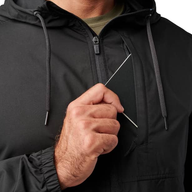 5 - Демісезонна куртка 5.11 Tactical® Radar Packable Jacket. Колір Чорний. Розмір S.
