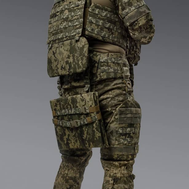 5 - Балістичний захист попереку 1-го класу захисту. CORDURA 500D. Піксель