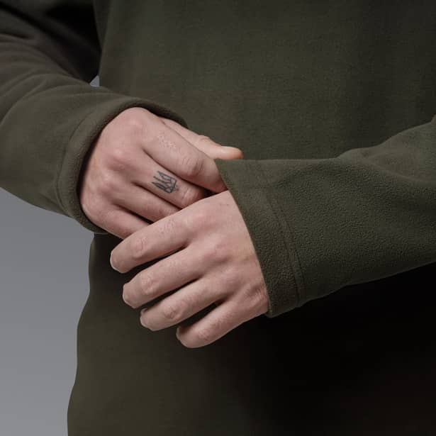 9 - Флісова тактична кофта Snowline Олива. Polyester. Розмір: Reg/S