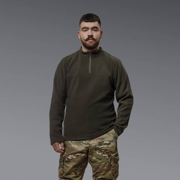 4 - Флісова тактична кофта Snowline Олива. Polyester. Розмір: Reg/S