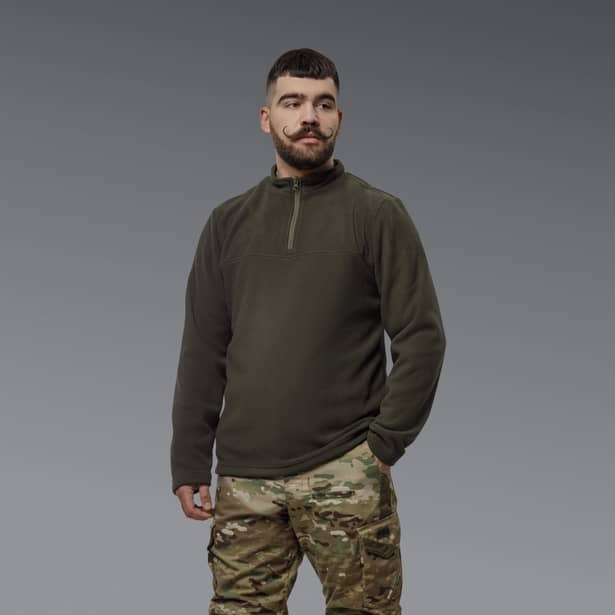 2 - Флісова тактична кофта Snowline Олива. Polyester. Розмір: Reg/S