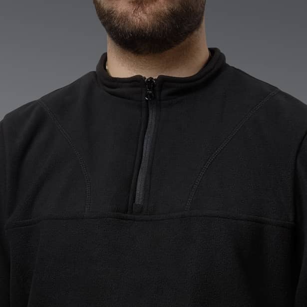 7 - Флісова тактична кофта Snowline Чорна. Polyester. Розмір: Reg/S