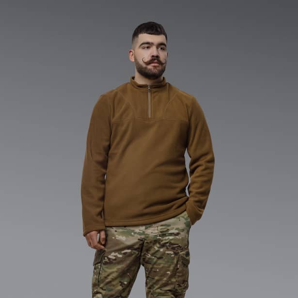 4 - Флісова тактична кофта Snowline Койот. Polyester. Розмір: Reg/S