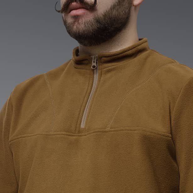 7 - Флісова тактична кофта Snowline Койот. Polyester. Розмір: Reg/S